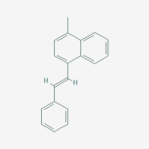 molecular formula C19H16 B371653 1-methyl-4-[(E)-2-phenylethenyl]naphthalene 