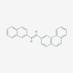 molecular formula C26H18 B371654 3-[2-(2-Naphthyl)vinyl]phenanthrene 