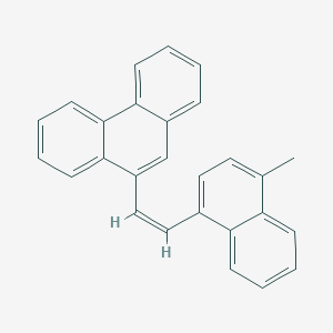 molecular formula C27H20 B371657 9-[2-(4-Methyl-1-naphthyl)vinyl]phenanthrene 