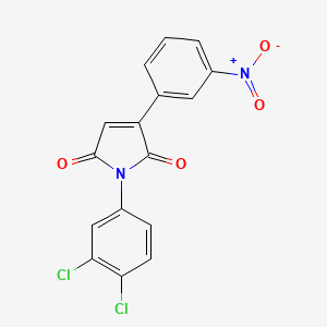 molecular formula C16H8Cl2N2O4 B3716577 1-(3,4-dichlorophenyl)-3-(3-nitrophenyl)-1H-pyrrole-2,5-dione 