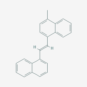 molecular formula C23H18 B371658 1-Methyl-4-[2-(1-naphthyl)vinyl]naphthalene 