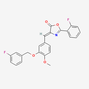 4-{3-[(3-fluorobenzyl)oxy]-4-methoxybenzylidene}-2-(2-fluorophenyl)-1,3-oxazol-5(4H)-one