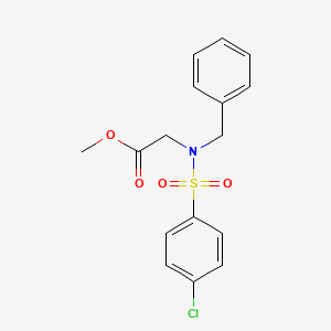 methyl N-benzyl-N-[(4-chlorophenyl)sulfonyl]glycinate