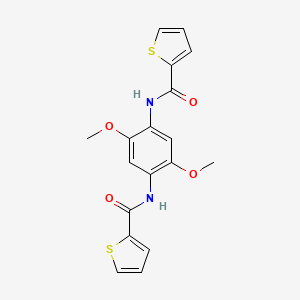 N,N'-(2,5-dimethoxybenzene-1,4-diyl)dithiophene-2-carboxamide