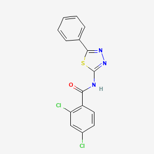 2,4-dichloro-N-(5-phenyl-1,3,4-thiadiazol-2-yl)benzamide