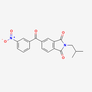 molecular formula C19H16N2O5 B3716689 2-isobutyl-5-(3-nitrobenzoyl)-1H-isoindole-1,3(2H)-dione 