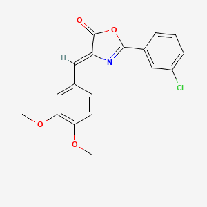 2-(3-chlorophenyl)-4-(4-ethoxy-3-methoxybenzylidene)-1,3-oxazol-5(4H)-one