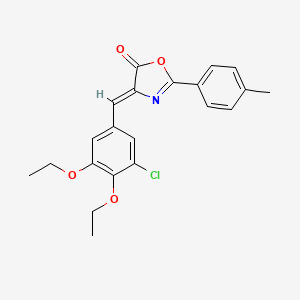 4-(3-chloro-4,5-diethoxybenzylidene)-2-(4-methylphenyl)-1,3-oxazol-5(4H)-one