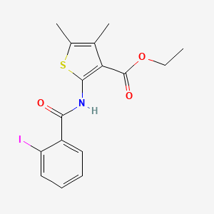 ethyl 2-[(2-iodobenzoyl)amino]-4,5-dimethyl-3-thiophenecarboxylate