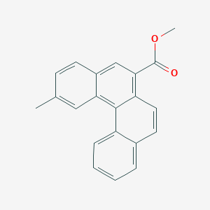 molecular formula C21H16O2 B371673 Methyl 2-methylbenzo[c]phenanthrene-6-carboxylate 