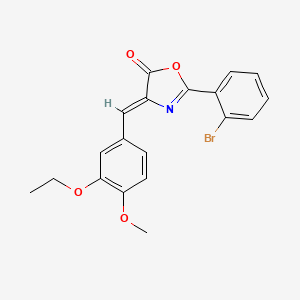 2-(2-bromophenyl)-4-(3-ethoxy-4-methoxybenzylidene)-1,3-oxazol-5(4H)-one