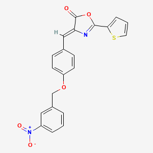 4-{4-[(3-nitrobenzyl)oxy]benzylidene}-2-(2-thienyl)-1,3-oxazol-5(4H)-one