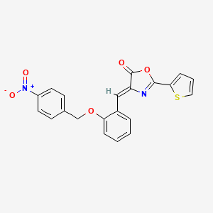 4-{2-[(4-nitrobenzyl)oxy]benzylidene}-2-(2-thienyl)-1,3-oxazol-5(4H)-one