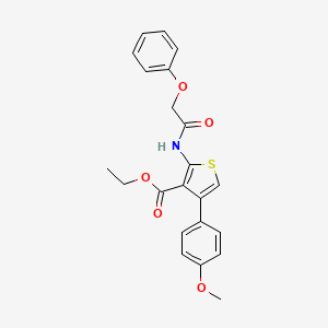 ethyl 4-(4-methoxyphenyl)-2-[(phenoxyacetyl)amino]-3-thiophenecarboxylate