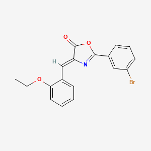 2-(3-bromophenyl)-4-(2-ethoxybenzylidene)-1,3-oxazol-5(4H)-one