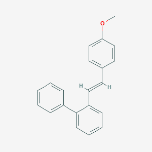molecular formula C21H18O B371682 2-[2-(4-Methoxyphenyl)vinyl]-1,1'-biphenyl 