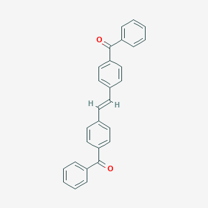 molecular formula C28H20O2 B371684 {4-[2-(4-Benzoylphenyl)vinyl]phenyl}(phenyl)methanone 