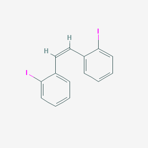 molecular formula C14H10I2 B371686 (Z)-2,2'-Diiodostilbene 