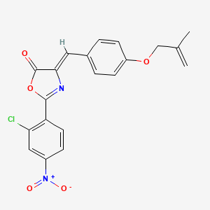 2-(2-chloro-4-nitrophenyl)-4-{4-[(2-methyl-2-propen-1-yl)oxy]benzylidene}-1,3-oxazol-5(4H)-one