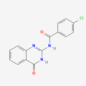 4-chloro-N-(4-oxo-1,4-dihydro-2-quinazolinyl)benzamide