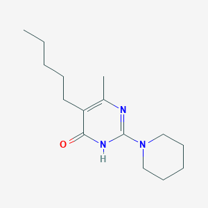 6-methyl-5-pentyl-2-(1-piperidinyl)-4(3H)-pyrimidinone