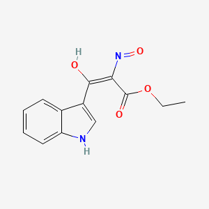 ETHYL (2E)-2-(N-HYDROXYIMINO)-3-(1H-INDOL-3-YL)-3-OXOPROPANOATE