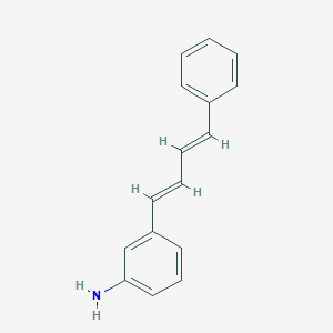 molecular formula C16H15N B371700 3-(4-Phenyl-1,3-butadienyl)phenylamine 