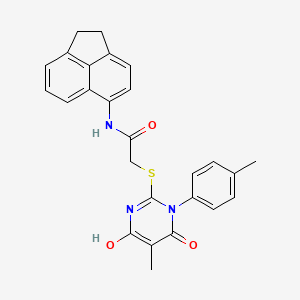 N-(1,2-dihydro-5-acenaphthylenyl)-2-{[4-hydroxy-5-methyl-1-(4-methylphenyl)-6-oxo-1,6-dihydro-2-pyrimidinyl]thio}acetamide