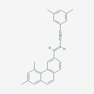 6-[(E)-4-(3,5-dimethylphenyl)but-1-en-3-ynyl]-2,4-dimethylphenanthrene