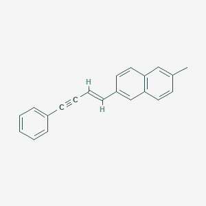 molecular formula C21H16 B371704 2-Methyl-6-(4-phenyl-1-buten-3-ynyl)naphthalene 