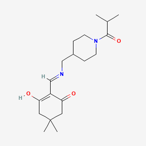 2-({[(1-isobutyryl-4-piperidinyl)methyl]amino}methylene)-5,5-dimethyl-1,3-cyclohexanedione