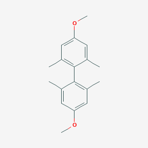 molecular formula C18H22O2 B371706 4,4'-Dimethoxy-2,2',6,6'-tetramethyl-1,1'-biphenyl 