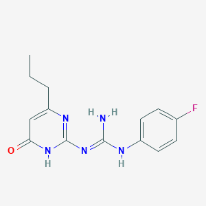 N-(4-fluorophenyl)-N'-(4-oxo-6-propyl-1,4-dihydro-2-pyrimidinyl)guanidine