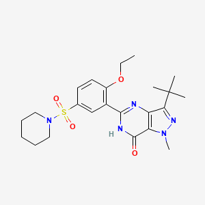 3-tert-butyl-5-[2-ethoxy-5-(1-piperidinylsulfonyl)phenyl]-1-methyl-1,4-dihydro-7H-pyrazolo[4,3-d]pyrimidin-7-one