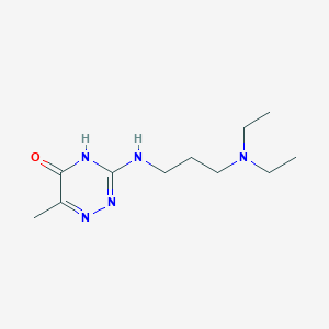 3-{[3-(diethylamino)propyl]amino}-6-methyl-1,2,4-triazin-5(4H)-one