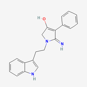 5-amino-1-[2-(1H-indol-3-yl)ethyl]-4-phenyl-1,2-dihydro-3H-pyrrol-3-one