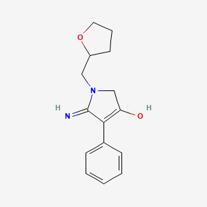 5-amino-4-phenyl-1-(tetrahydro-2-furanylmethyl)-1,2-dihydro-3H-pyrrol-3-one