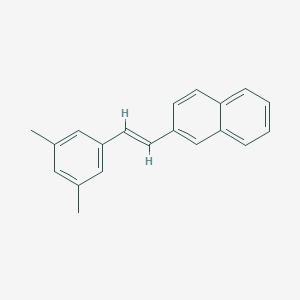 molecular formula C20H18 B371722 2-[2-(3,5-Dimethylphenyl)vinyl]naphthalene 