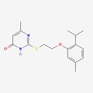 2-{[2-(2-isopropyl-5-methylphenoxy)ethyl]thio}-6-methyl-4(1H)-pyrimidinone