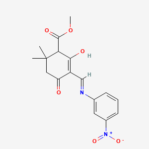 methyl 2,2-dimethyl-5-{[(3-nitrophenyl)amino]methylene}-4,6-dioxocyclohexanecarboxylate