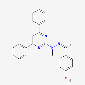 4-hydroxybenzaldehyde (4,6-diphenyl-2-pyrimidinyl)(methyl)hydrazone