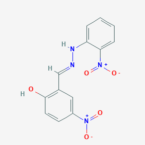 4-nitro-2-[2-(2-nitrophenyl)carbonohydrazonoyl]phenol