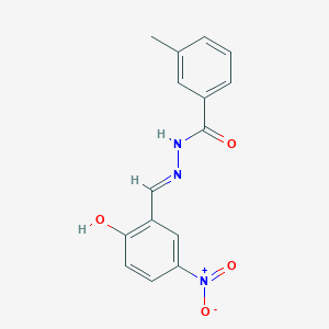 N'-(2-hydroxy-5-nitrobenzylidene)-3-methylbenzohydrazide