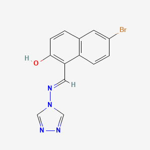 6-bromo-1-[(4H-1,2,4-triazol-4-ylimino)methyl]-2-naphthol