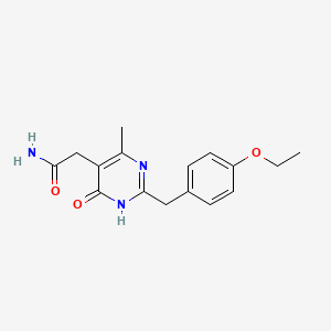 2-[2-(4-ethoxybenzyl)-4-hydroxy-6-methyl-5-pyrimidinyl]acetamide