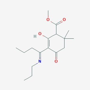 methyl 2,2-dimethyl-4,6-dioxo-5-[1-(propylamino)butylidene]cyclohexanecarboxylate