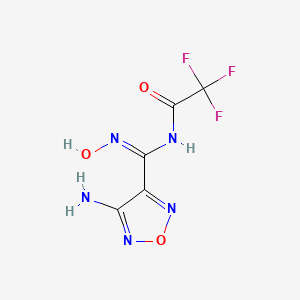 N-[(E)-(4-amino-1,2,5-oxadiazol-3-yl)(hydroxyimino)methyl]-2,2,2-trifluoroacetamide