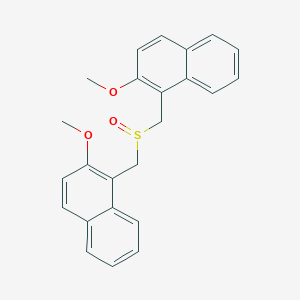 molecular formula C24H22O3S B371748 Bis[(2-methoxy-1-naphthyl)methyl] sulfoxide 