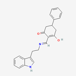 2-({[2-(1H-indol-3-yl)ethyl]amino}methylene)-5-phenyl-1,3-cyclohexanedione