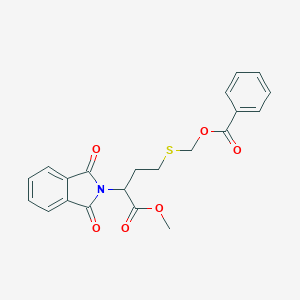 molecular formula C21H19NO6S B371754 {[3-(1,3-dioxo-1,3-dihydro-2H-isoindol-2-yl)-4-methoxy-4-oxobutyl]sulfanyl}methyl benzoate 